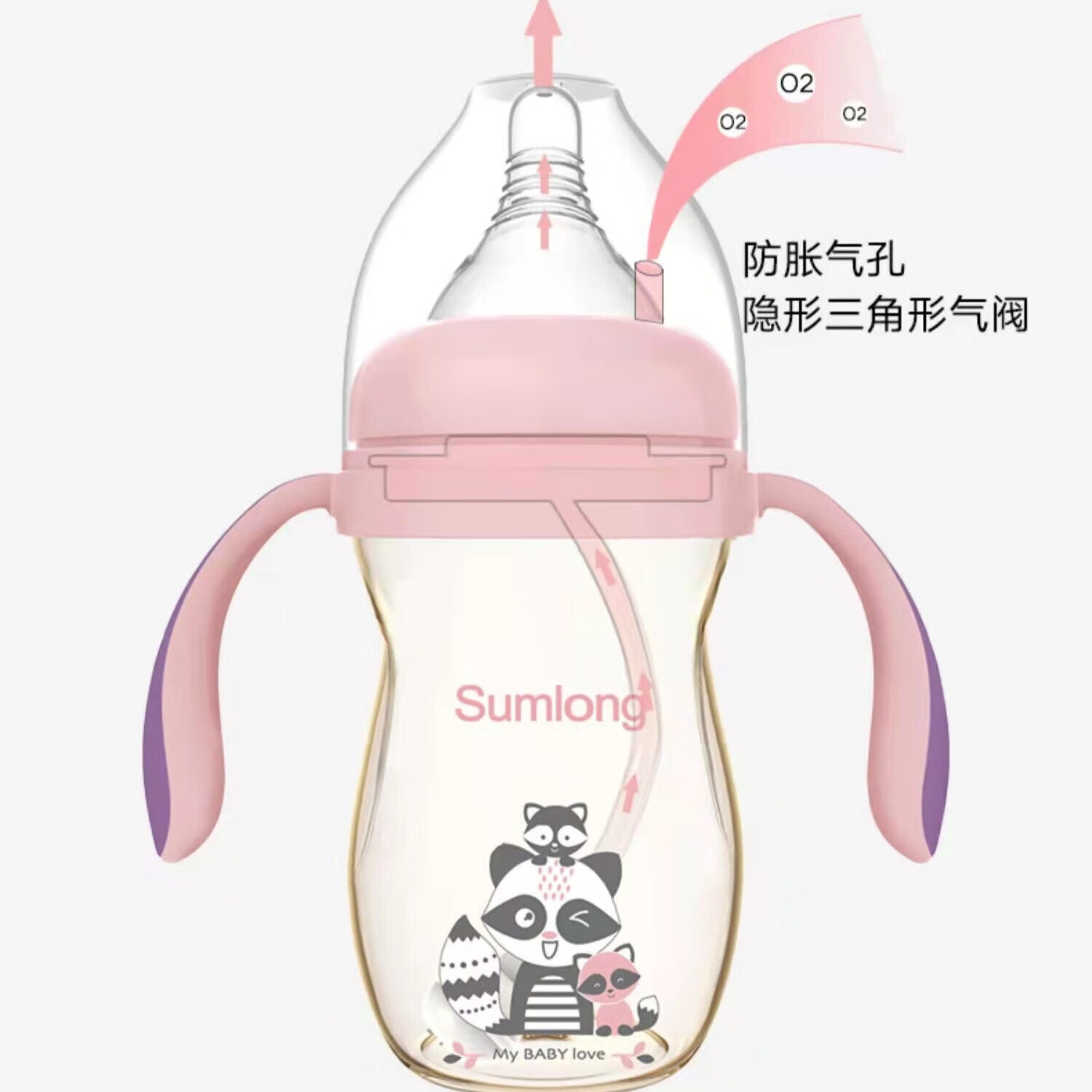 星龙马圣马龙宽口径PPSU母婴用品奶瓶240ml 圣马龙PPSU奶瓶 240ml 3-6月 PPSU