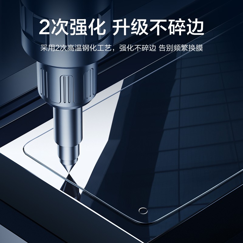 闪魔【严选好物】 适用于OPPO reno8/8pro钢化膜 pro+高清防指纹防摔 Reno8Pro+【蓝光版 滕森二代抗蓝光】2片装 带神器*贴坏包赔