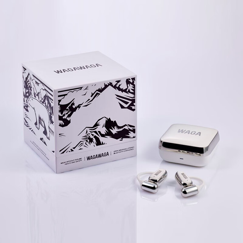 WAGAWAGA开放式OWS真无线蓝牙耳机 Brava气传导挂耳式不入耳运动舒适圈哇嘎waga耳机 独白