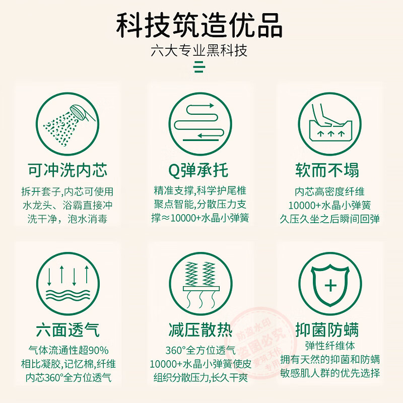 爱筑天伦防褥疮垫卧床老人久躺神器臀部防压疮病人屁股尾椎骨护理轮椅坐垫 浅灰色抗菌纯棉 T字舒压款