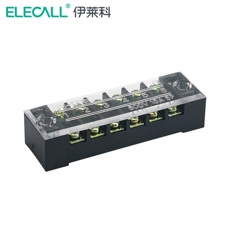 伊莱科(elecall)接线端子座接线器快速接头 铜接线柱电线端子排 接线