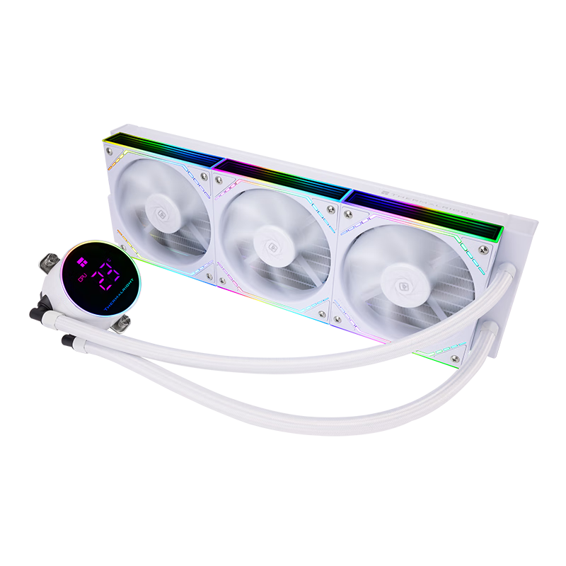 利民（thermalright）FROZEN MAGIC 360 DIGITAL ARGB WHITE V2 冰封幻境 一體式水冷散熱器 磁吸數(shù)顯屏冷頭 