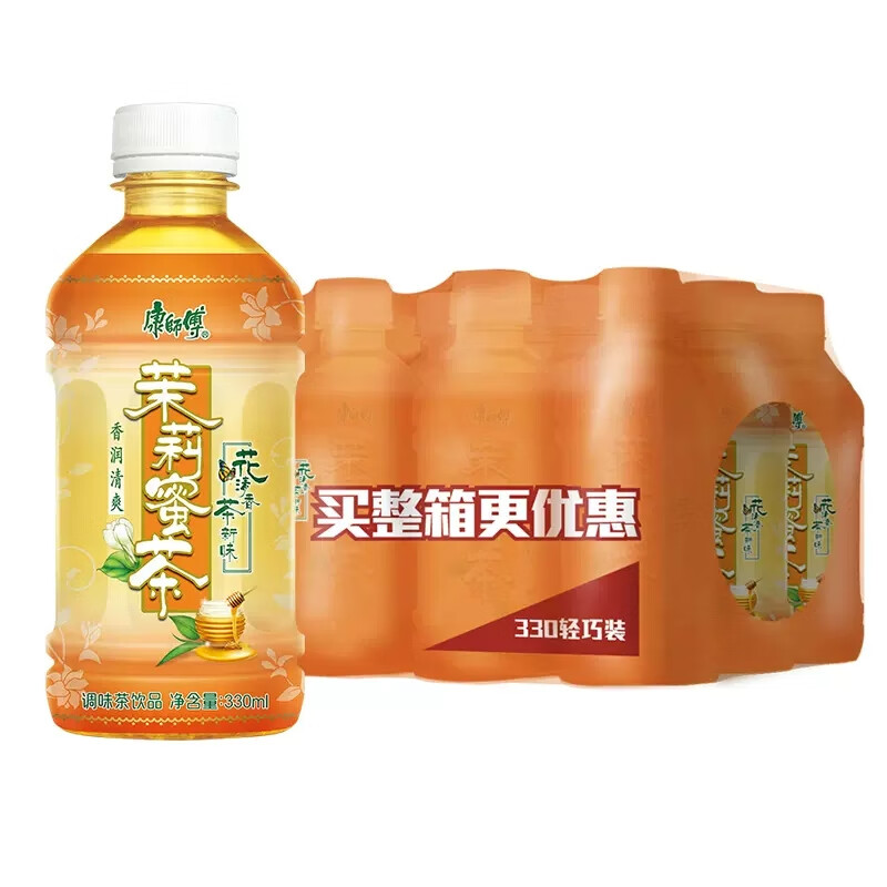 康师傅康师傅饮料330ml*6瓶冰红茶冰糖雪梨茉莉蜜茶绿茶解渴批发特惠 茉莉蜜茶330ml*6瓶