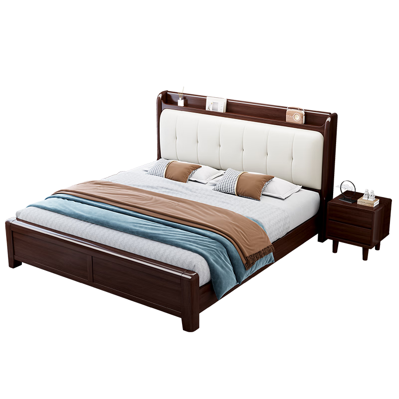 ���˴�����ʽ����ľʵľ������1.5��˫�˸߶����ݻ鴲YF2415 1.5��׼�� 1391.91Ԫ(������)