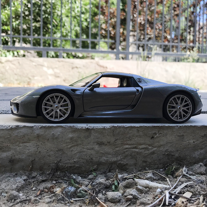 保时捷poesche 威利 1:24 保时捷porsche 918 spyder 合金跑车汽车