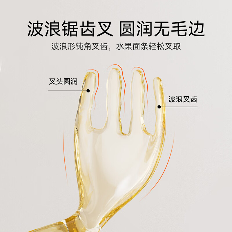 英氏(YEEHOO)婴儿学吃饭训练叉勺一岁宝宝自主进食勺子辅食勺儿童餐具套装