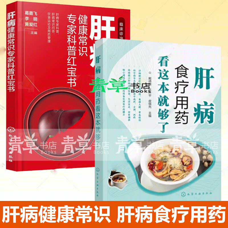 2册肝病健康常识专家科普红宝书 葛善飞+肝病食疗用药看这本就够了 乙肝甲肝丙肝肝硬化脂肪化肝癌酒精肝 2册 肝病健康常识专家科普红宝书+肝病食疗用药看这