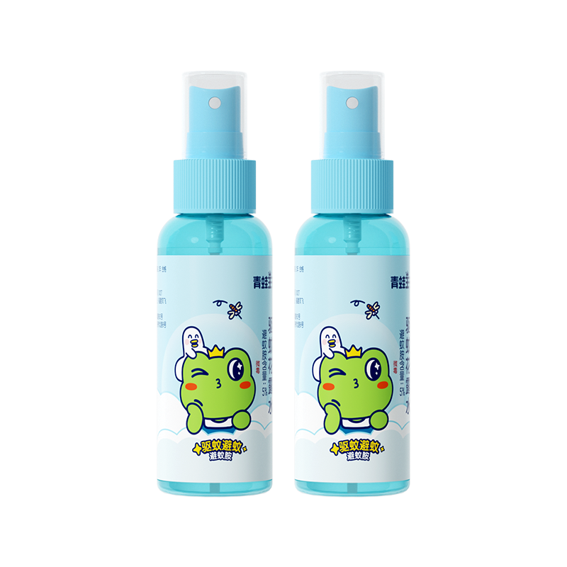 青蛙王子儿童驱蚊花露水 宝宝户外便携驱蚊液防蚊液100ml*2支