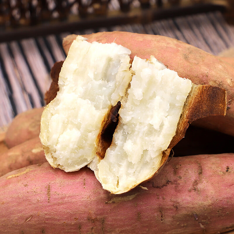 宝菜哈密白薯冰糖心地瓜白心蜜薯正宗沙地白薯番薯甜心山芋 产地直发 净重2.8-3.1斤