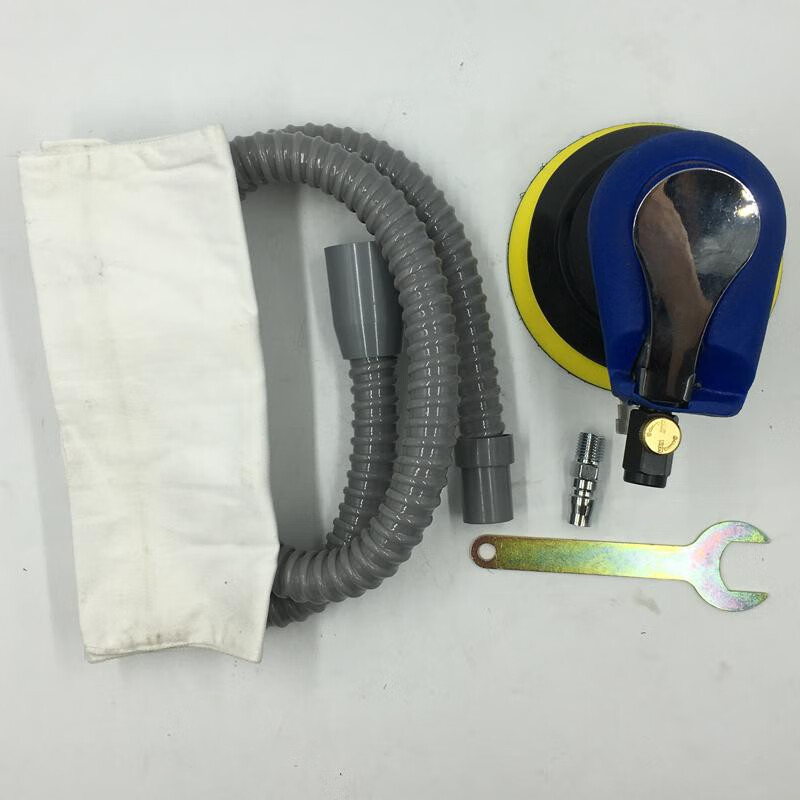 艾菲特气动打磨机125mm研磨机5寸磨光机吸尘砂纸机气动干磨头 艾菲特5