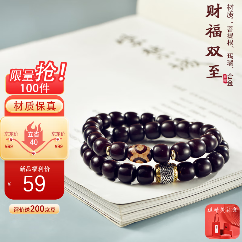 乘鯉菩提手串溏心老料風(fēng)化雙圈蛇年禮物男女文玩甄選繞指柔盤玩10mm