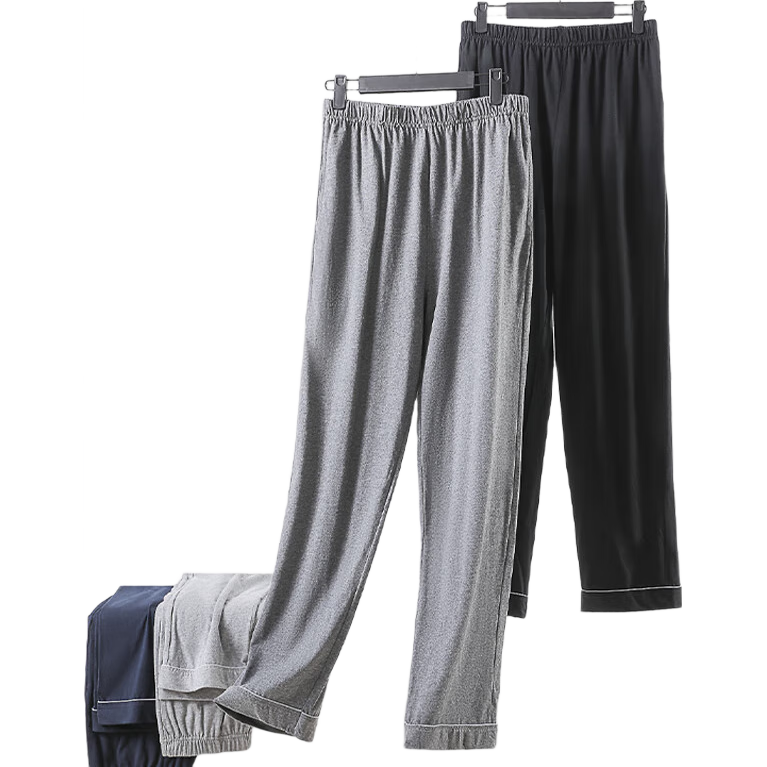 百亿补贴:浪莎睡裤男纯棉抗菌春秋长裤中青年宽松大码全棉休闲可外穿男士家居裤44元