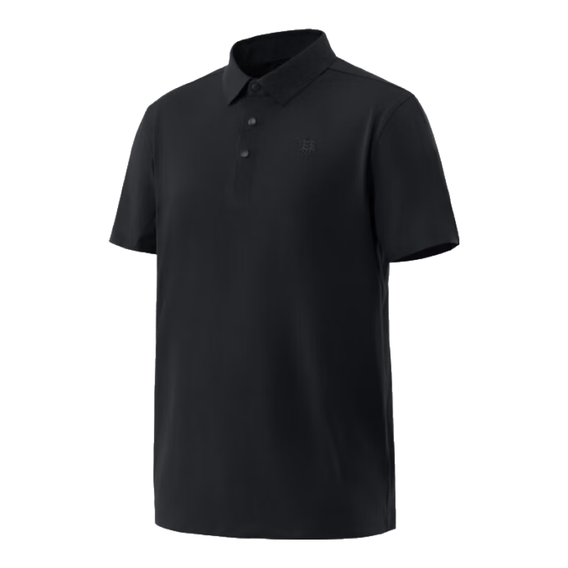 KOLON SPORT/可隆SECO POLO衫 男子吸濕速干戶外運(yùn)動(dòng)UPF50+防曬抗菌短袖T恤 LHPT5MT853-BK 黑色 XL 180/100A