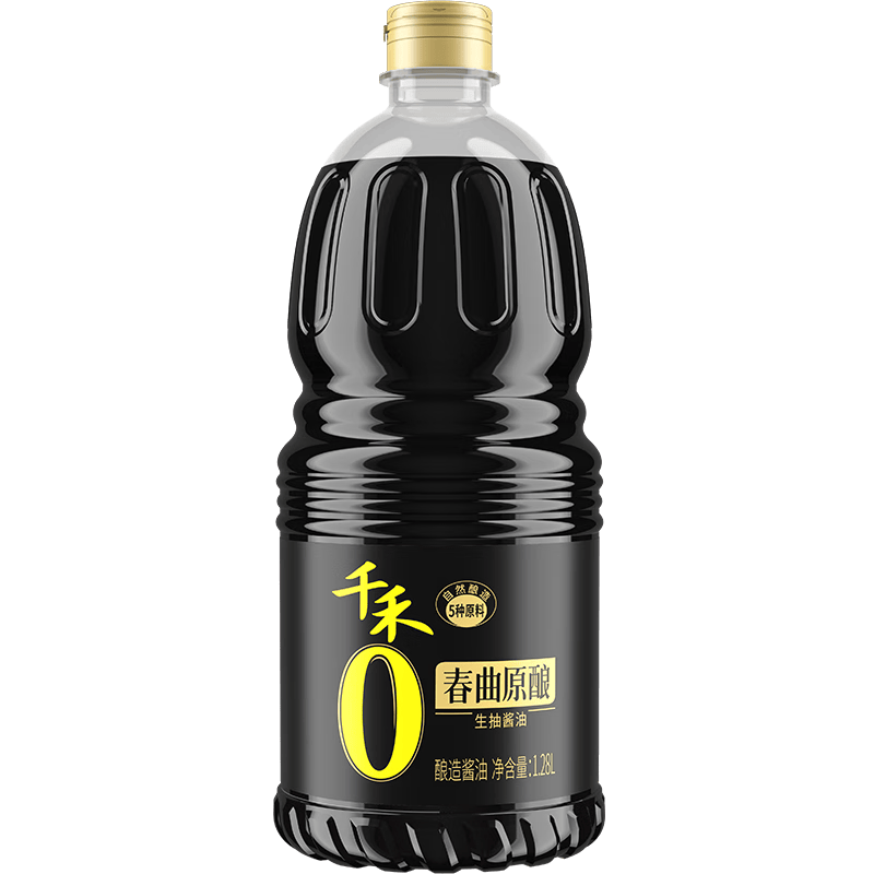 千禾酱油0添加酿造酱油春曲原酿酱油1.28L 春曲原酿1.28L