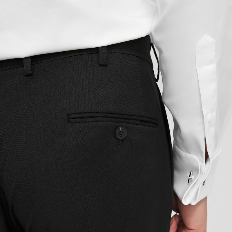 雅戈尔【商场同款】西服男士春夏西YOTN217298AJY裤子 黑色YOTN217298AJY裤子 35 175/86A