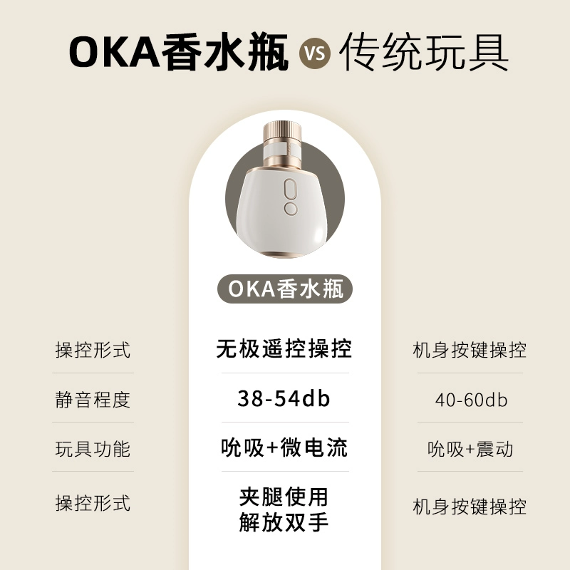 OKA香水瓶PRO跳蛋女用玩具微电流烟花吸吮不入体私处震动自慰按摩器 OKA香水瓶PRO