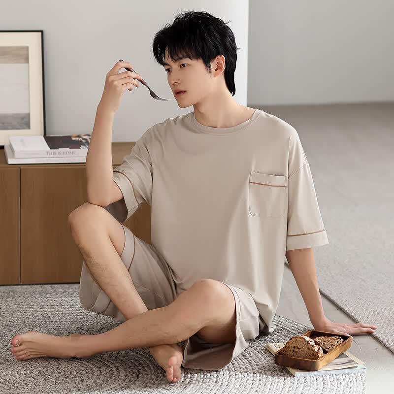 ��������ʿ˯���ļ�����Ī������˿����̿���װ������˯��Ҿӷ����⴩ ǳ��ɫ(�ڴ�� �����б�˿�� XL ���Ƽ�����Լ130-150�