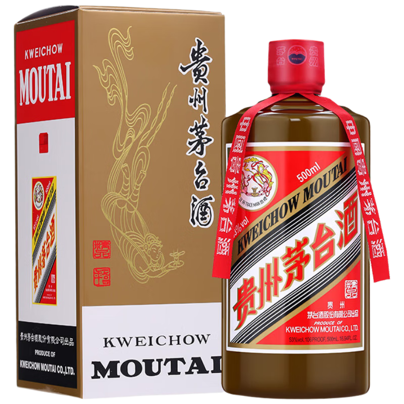 PLUS：茅台 MOUTAI 飞天茅台 精品 53%vol 酱香型白酒 500ml 单瓶装