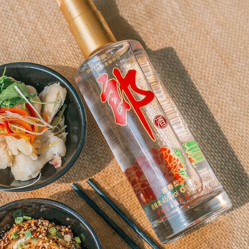 郎酒 顺品郎金盖480 金顺480ml45度口粮酒 兼香型白酒 光瓶纯粮食酒 45度 480mL 4瓶 (金顺3支+衡水1支)