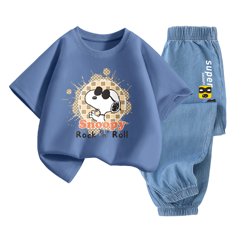 ���ڲ�����ʷŬ�ȣ�SNOOPY����Ůͯ����t��ţ�п������׶�ͯ������װ  ��������+����Ŭ�� 130 56.89Ԫ(������)