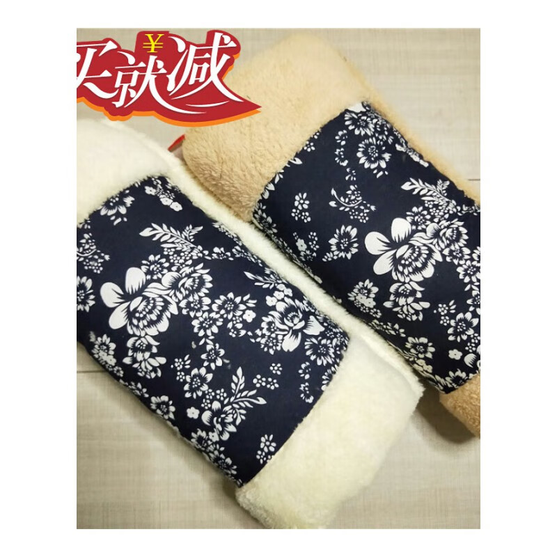 霖䄸衍东北大花手捂子 蓝印花布 东北大花手捂子怀旧老款暖手筒