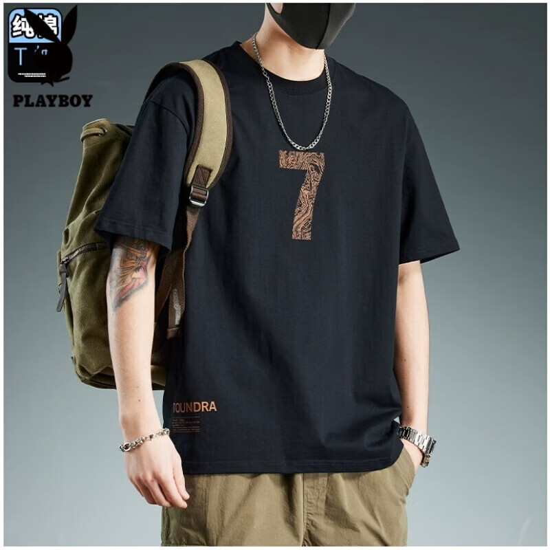 ���ڲ�������������;PLAYBOY���޶���T����ʿ����ʱ�аٴ��ļ�����͸����ˬ���ʳ�����װ���� ��ɫ M