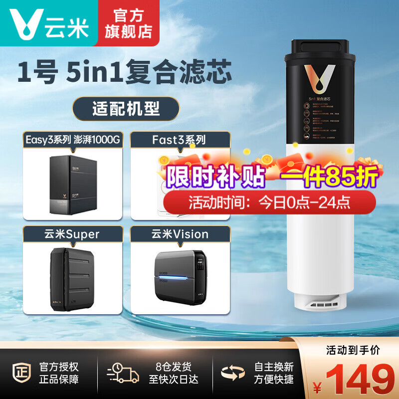 ���ף�VIOMI�� ���׾�ˮ����о���ȡ� Easy3ϵ�� 5in1��оROĤ 1��5in1��о������/Easy3ͨ�ã�