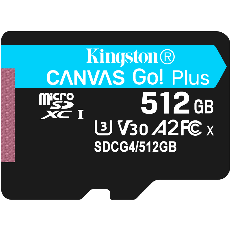 ʿ٣Kingston512GB TFMicroSD洢 ڴ濨U3 V30 A2 4KPocket 3/Action 5/˻/˶/