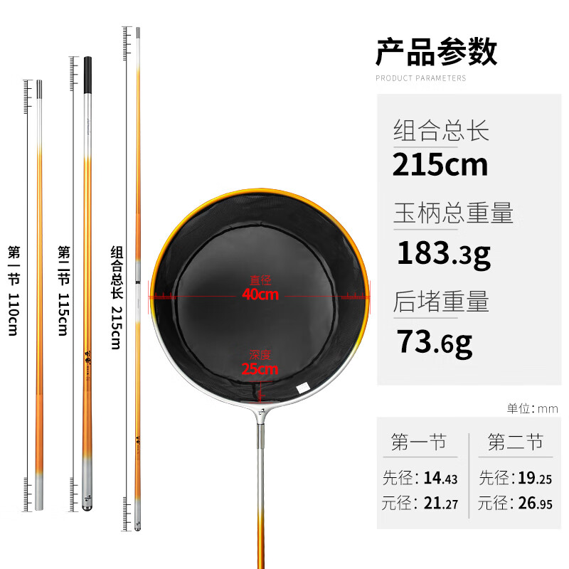 天元武漢天剛粉抄網(wǎng)110/215cm組合玉柄網(wǎng)頭套裝魚網(wǎng)兜碳素抄網(wǎng)套裝 剛粉組合抄網(wǎng) 其他