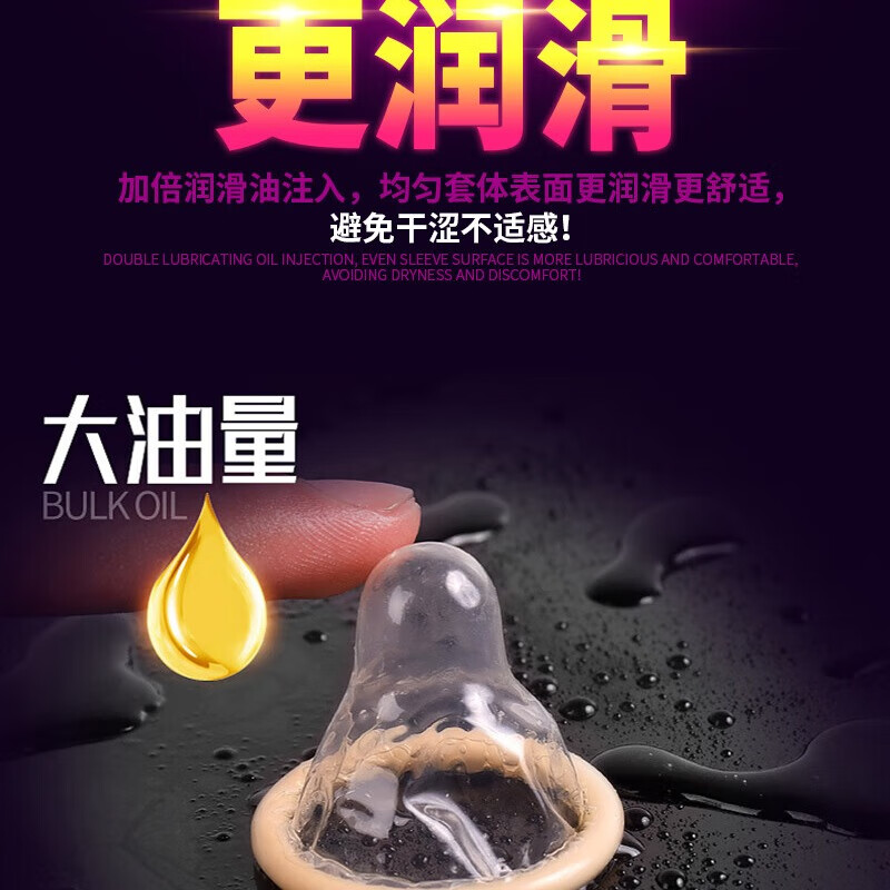 雅润玻尿酸超薄滑避孕套男用女用安全套计生用品房事避用套避育套byt 100片装-会所浴场夜场专供大油量乳胶硅油100只