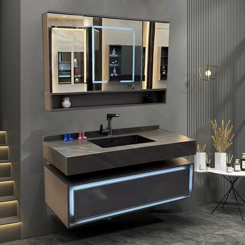 九牧（JOMOO）现代新实木智能浴室柜组合卫生间洗漱盆卫浴柜洗脸池洗手盆可定制 定制异形/尺寸/切角