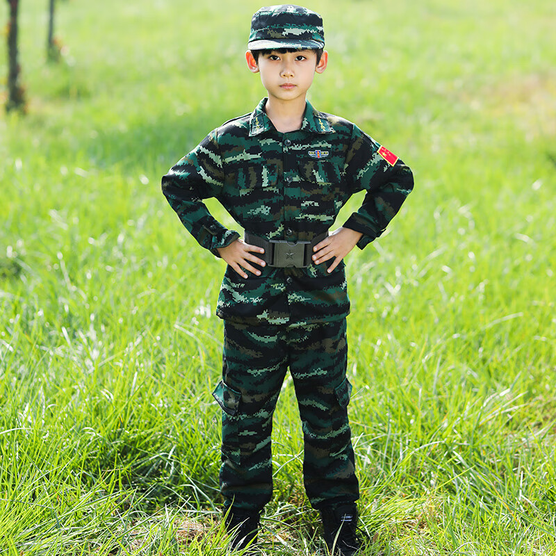 学生军训迷彩服 儿童迷彩服套装男女童特种兵演出服夏令营学生户外