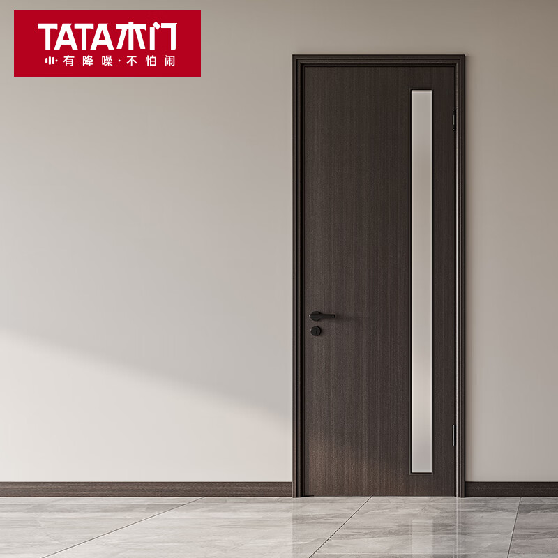 TATA木門 衛(wèi)生間門廚衛(wèi)門室內(nèi)門臥室門玻璃門定制廁所門木門@001B 單開門[免漆1類多色可選]