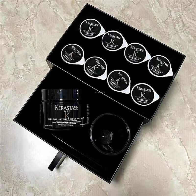 卡诗 KERASTASE【丨】黑钻凝时鱼子酱发膜钥源发膜 黑钻鱼子酱套装护理