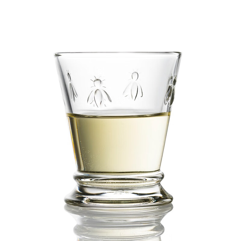 LA ROCHERE法國進(jìn)口無(wú)鉛玻璃酒具水杯紅酒杯果汁杯杯彩色冷飲杯蜜蜂浮雕圖案 透明寬口杯 0ml 0只