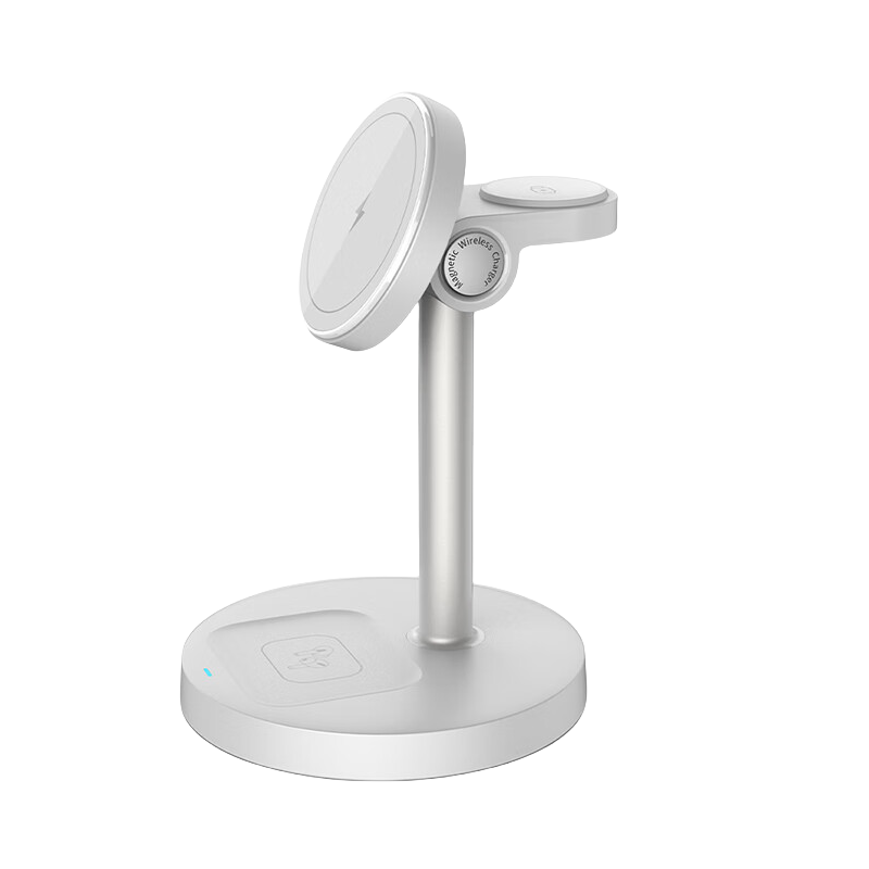 ESCASE適用蘋(píng)果無(wú)線(xiàn)充電器三合一立式磁吸手機支架快充iPhone16Pro Max手機airpods耳機iWatch手表AW02