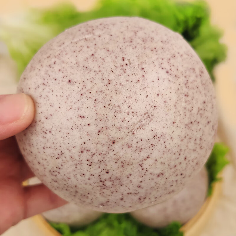 富世康黑米馒头 杂粮粗粮馒头包子早餐面点速食速冻半成品不加糖500g/袋 3袋