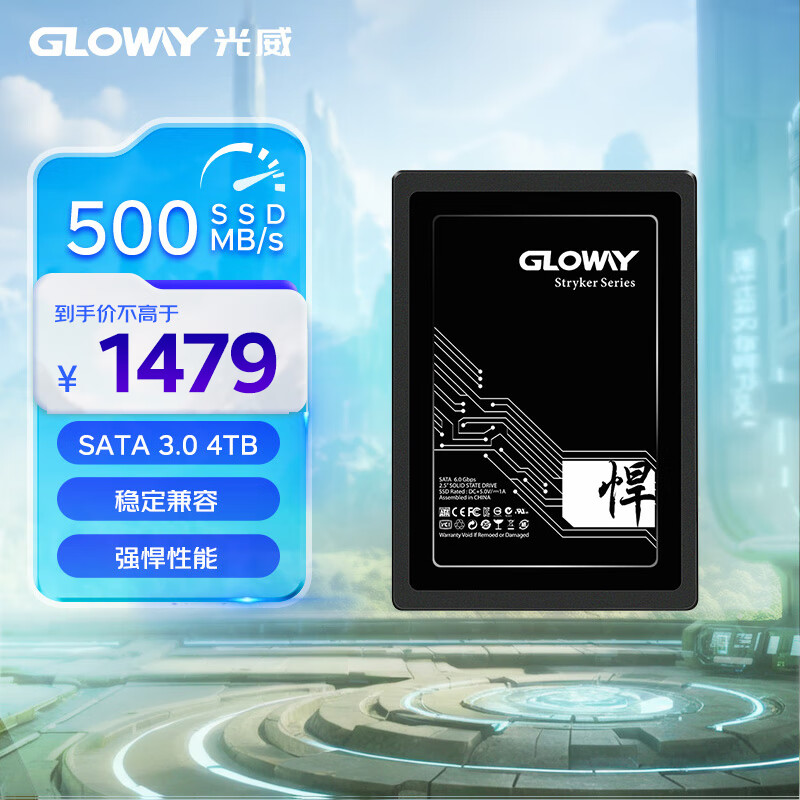 光威（Gloway）4TB SSD固态硬盘 SATA3.0接口 悍将系列