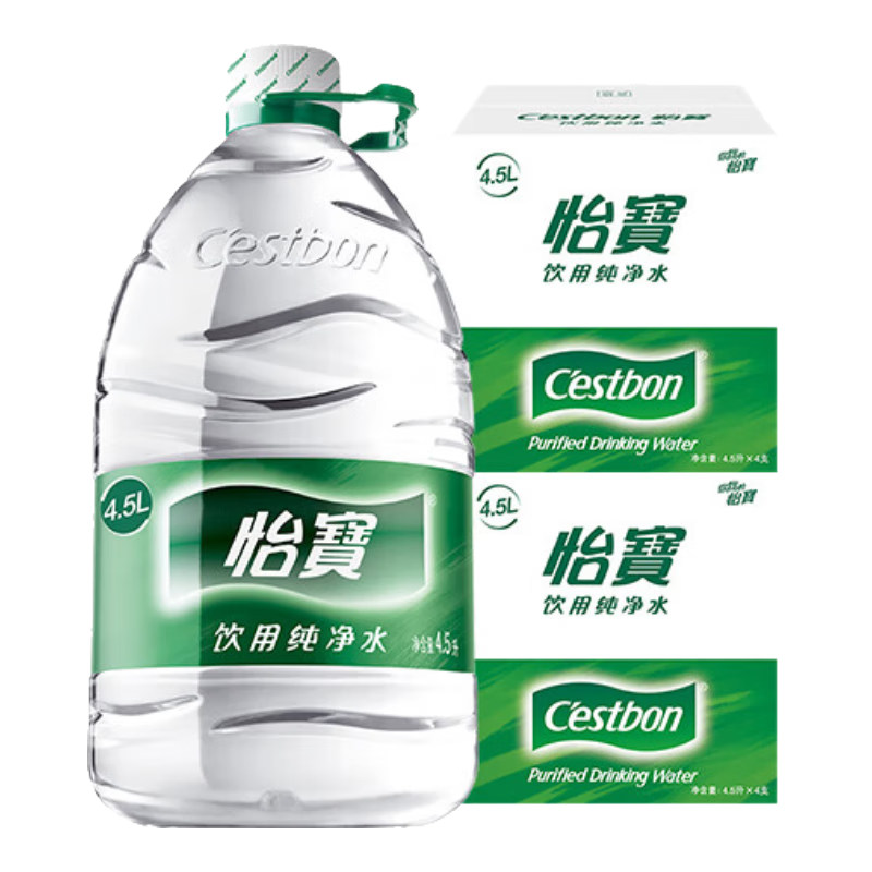 ˮ4.5L*4ƿ*2 ͰװˮǿȪˮ ݲⷿ 4.5L*4ƿ*2