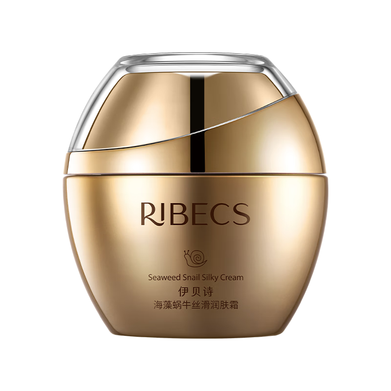 伊贝诗【保湿抗皱】海藻蜗牛丝滑润肤霜补水保湿紧致秋冬滋润面霜抗皱 100g/2瓶