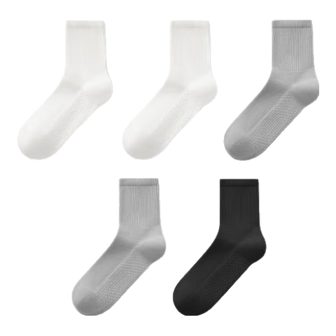 有棵树【肌理按摩】女士袜子女纯棉7A抗菌中筒袜吸汗透气防臭抗休闲袜