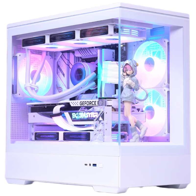 ߣaigo ɫ Ϸ̨ʽ ֧360ˮ M-ATX//270㺣/5090Կ240.76ԪplusԱȯ