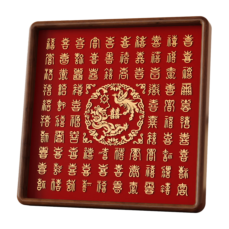 һ��ǽ��ϲͼ�������ͭ������ϲ���������»���Ʒ����ľ���ه�ͼ��Ʒ ͭ���ϲ03-B�� ����ľ30*30cm315Ԫ