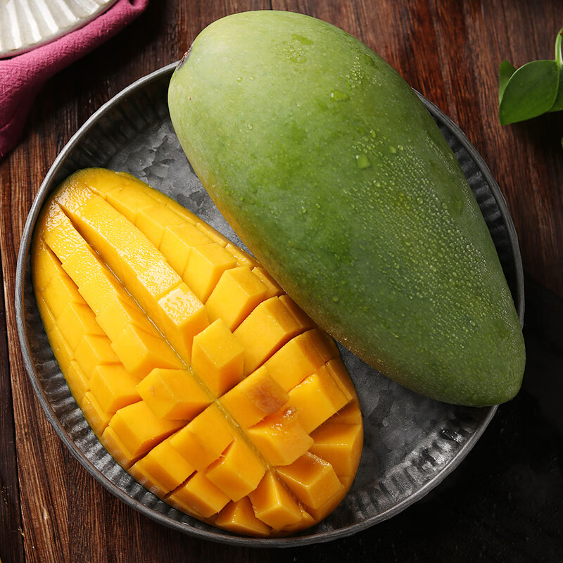 集年鲜芒果当季热带甜心多汁 新鲜玉芒水生鲜果整箱节日送礼 含箱5斤净重4.5斤优品果