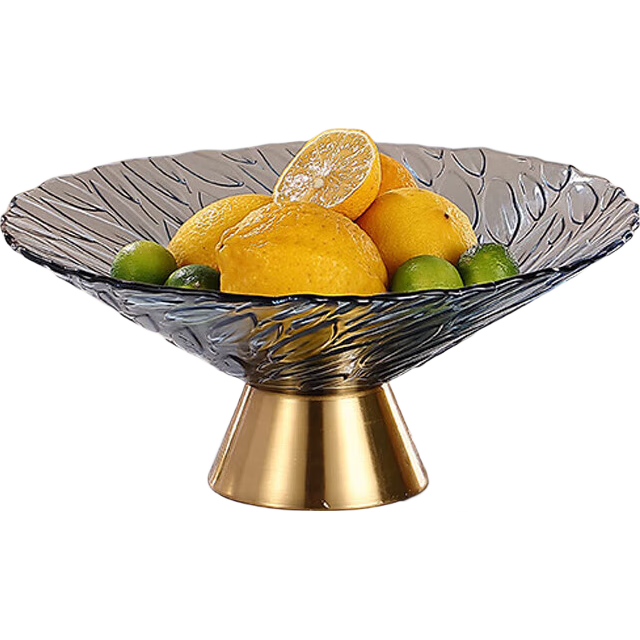 青蘋(píng)果新年禮物輕奢風(fēng)水果盤(pán)客廳家用托盤(pán)大氣糖果零食擺件10英寸