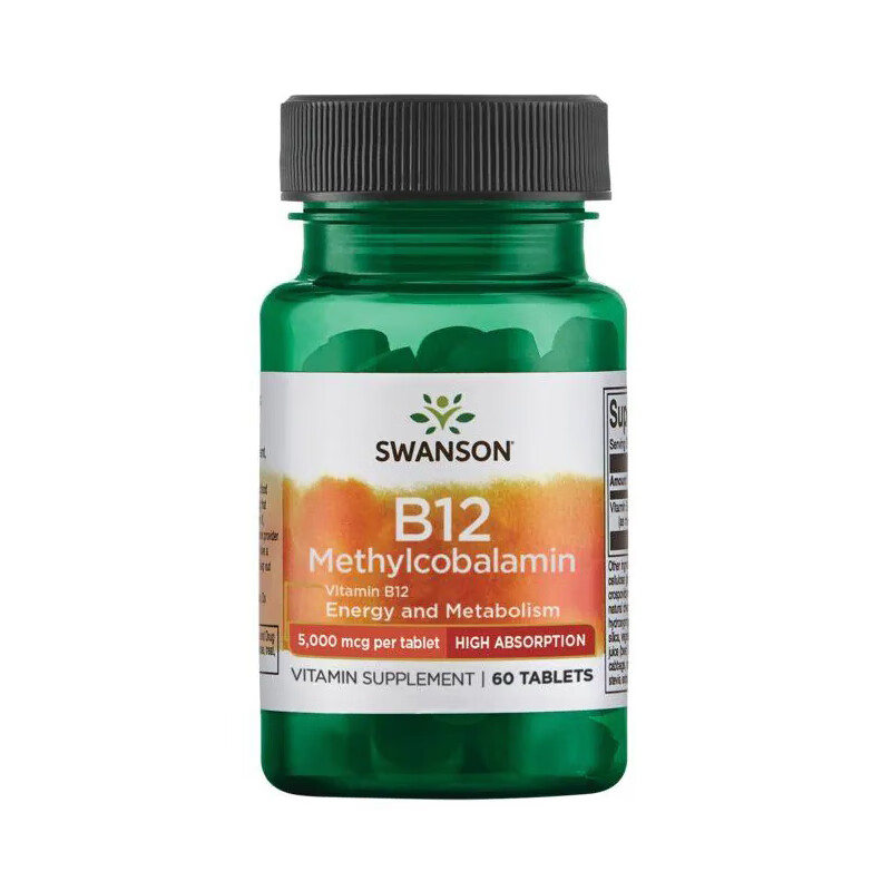 SWANSON美国斯旺森高活性甲钴胺维生素B12片60粒 修护营养素神经