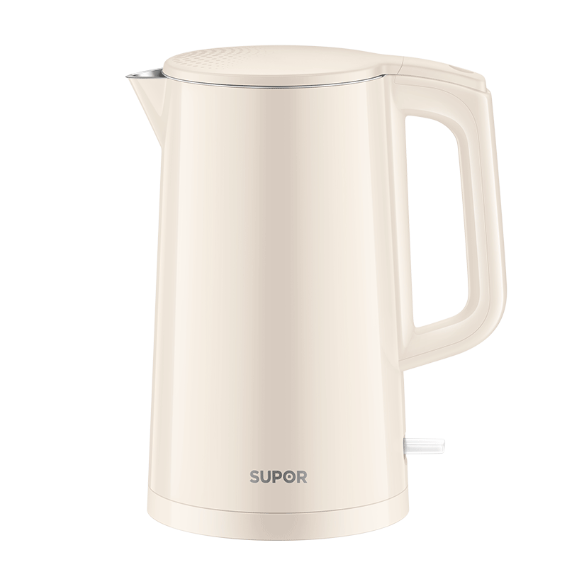 苏泊尔电水壶热水壶 2L大容量全钢无缝双层防烫电热水壶 304不锈钢烧水壶 SW-20E05A