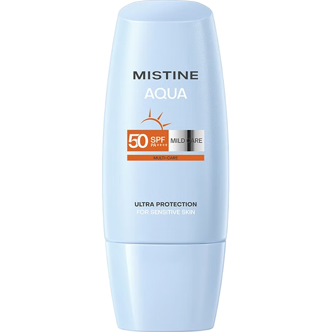 PLUS会员：Mistine 呵润清透敏感肌防晒霜乳 SPF50 40ml*3件
