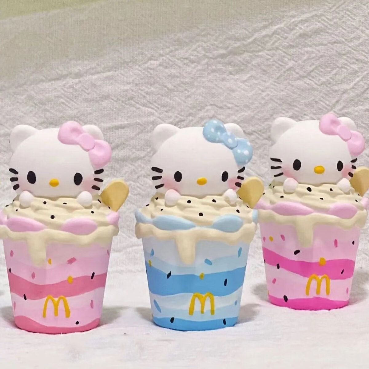 贝可麦拉（beikemaila）儿童涂色石膏娃娃白模DIY迷你彩绘涂鸦亲子填色绘画活动礼物玩具 【2个】卡通雪糕3D白胚+12色2笔