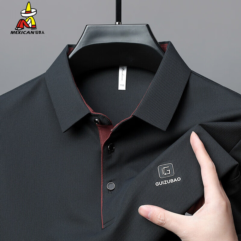 �����ˡ��߶����ݡ�Ʒ��polo����ʿ�ļ��¿�����������з�������T���� T8998-�ܲû� 3XL